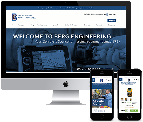 eCommerce Website Design - Berg Engineering Website Redesign