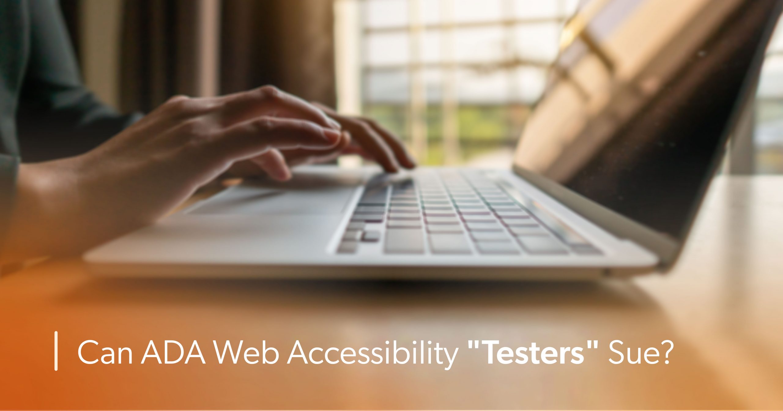 Can ADA Web Accessibility “Testers” Sue?