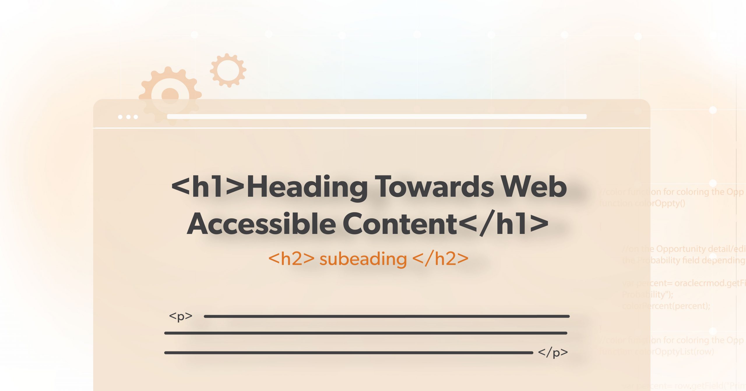 Heading Towards Web Accessible Content